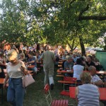 Herrliches BIergartenwetter auf dem Rießfest 2017