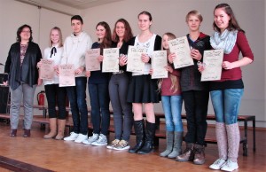 Der Jugendchor chorlours wird 2017 bei der Jubilarfeier geehrt.